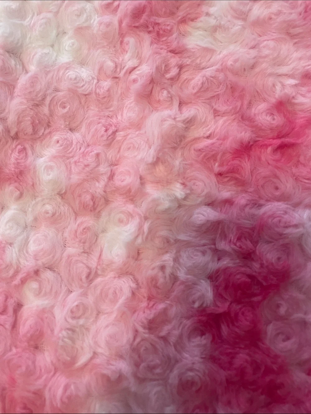 Pink Tie-Dye Faux Fur Accent Pillow Covers - Set of 2 nwt